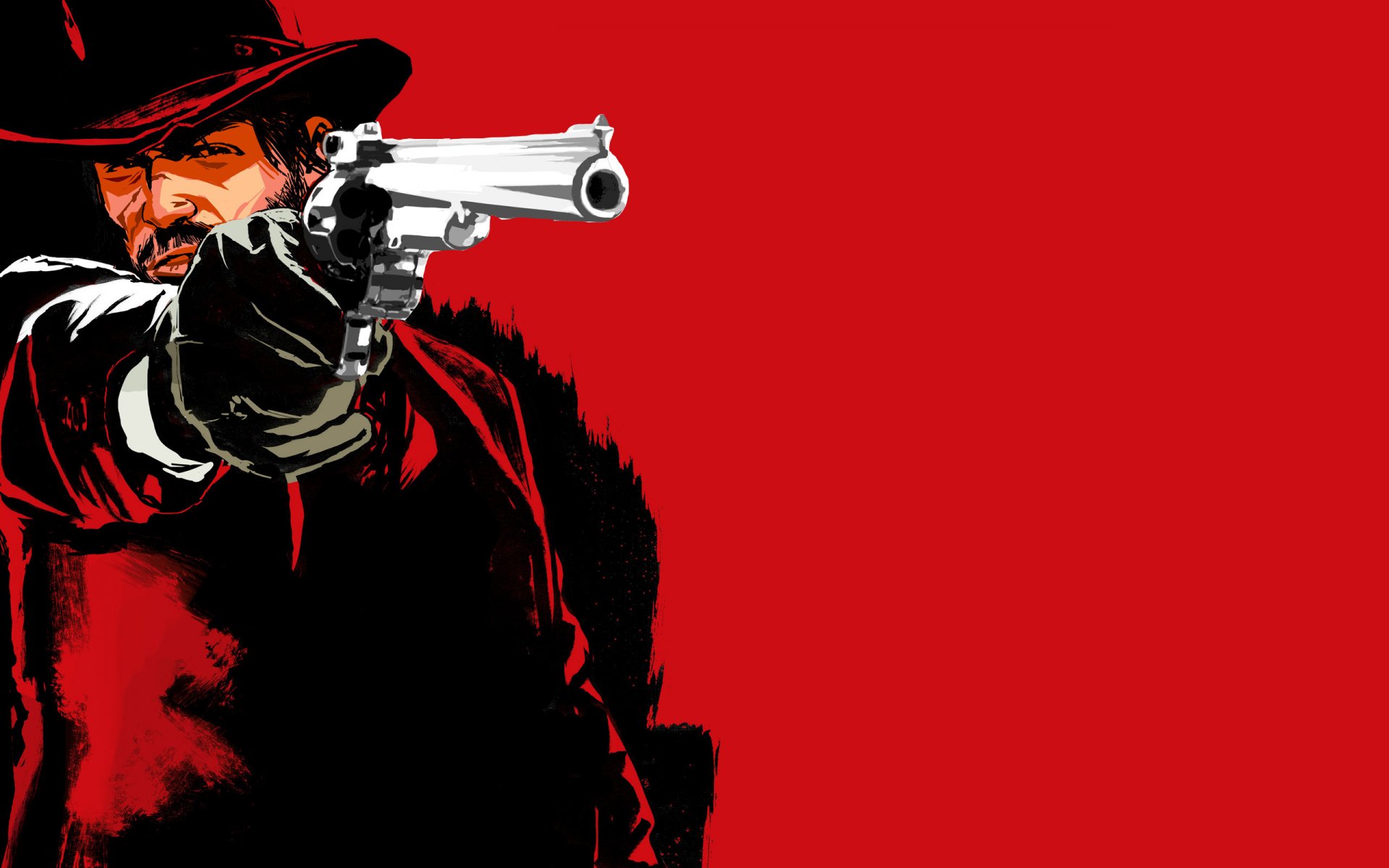 red dead redemption запад красный рисунок пистолет стрелок револьвер ковбой фон пушка шляпа фильмы киноактеры рисунки аниме