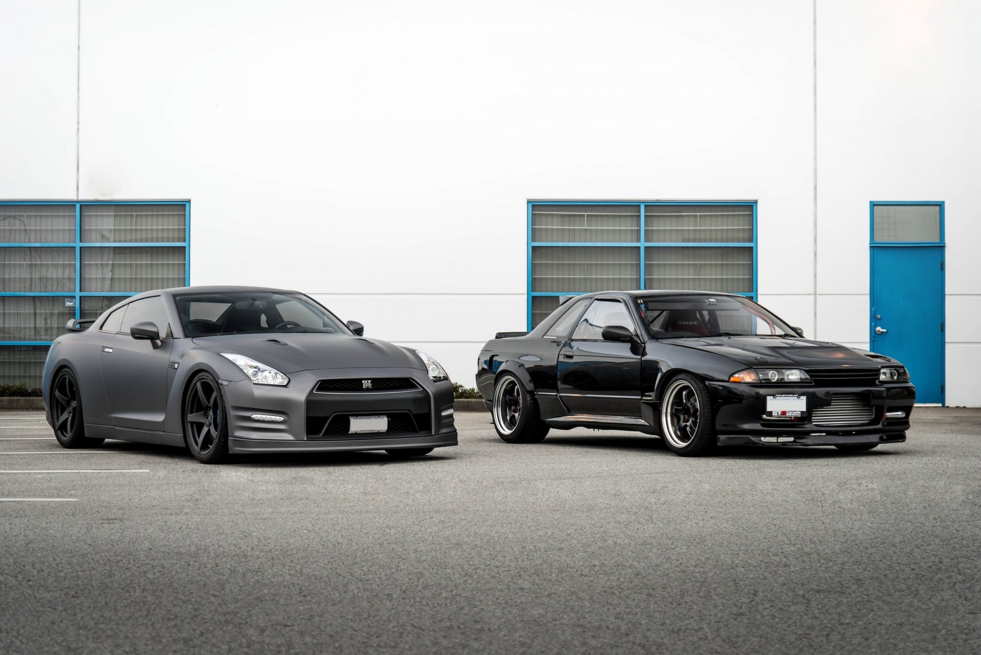 nissan gt-r r32 r35 черный ниссан гтр старое новое поколение матовый чёрный