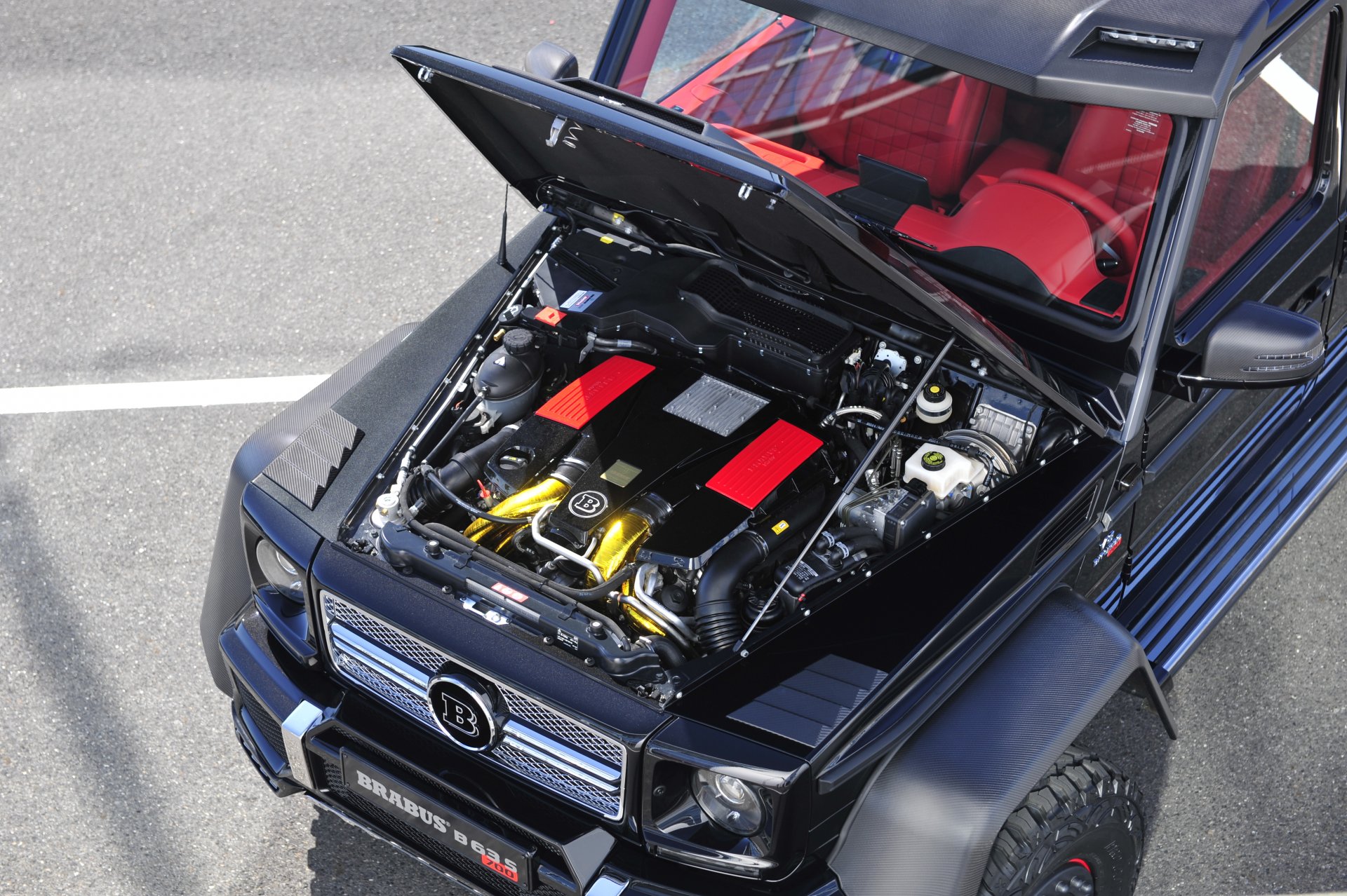 brabus 7006x6 mercedes-benz g63 amg engine