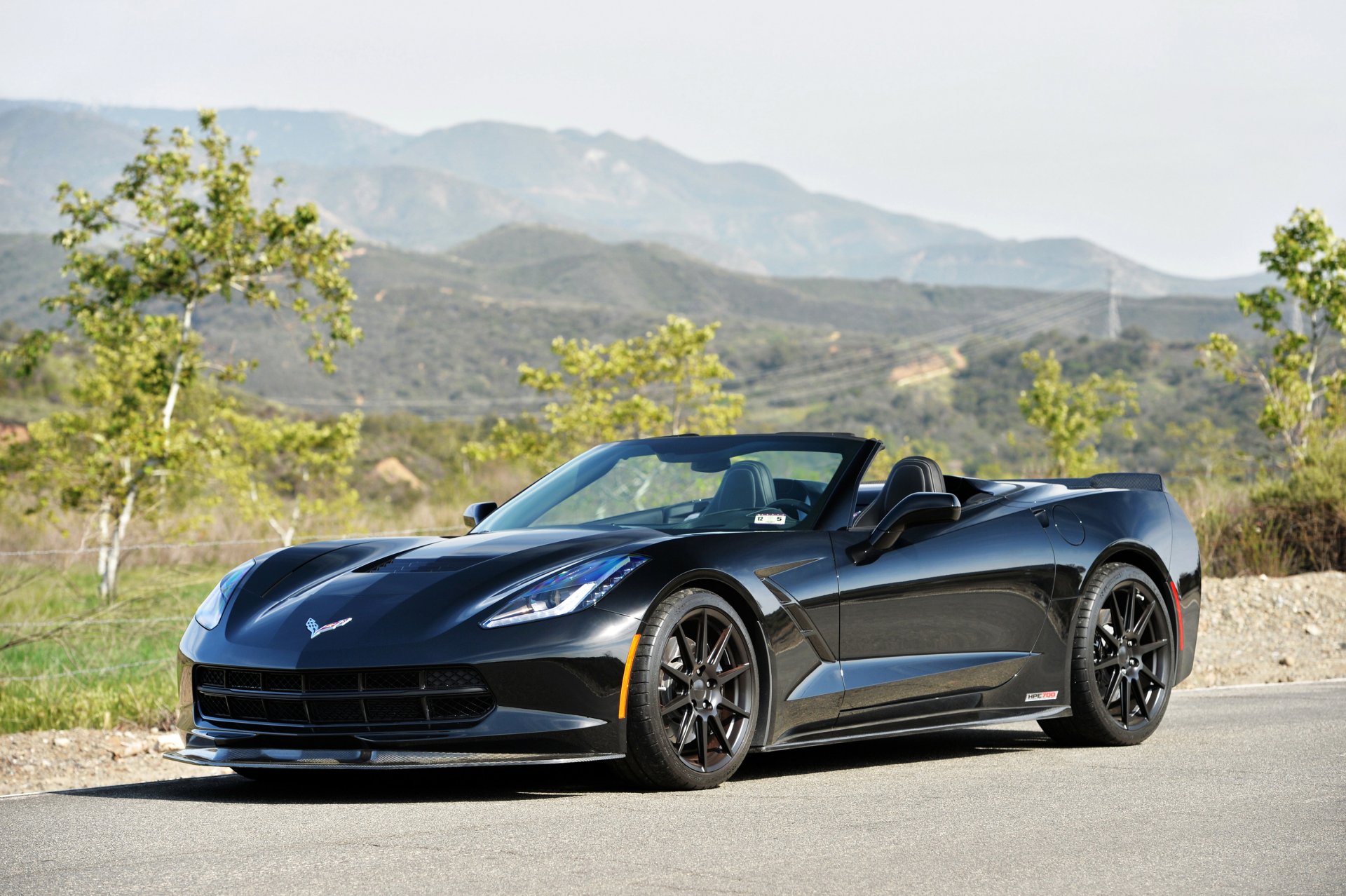 chevrolet tuning corvette c7 stingray hpe700 auto nero