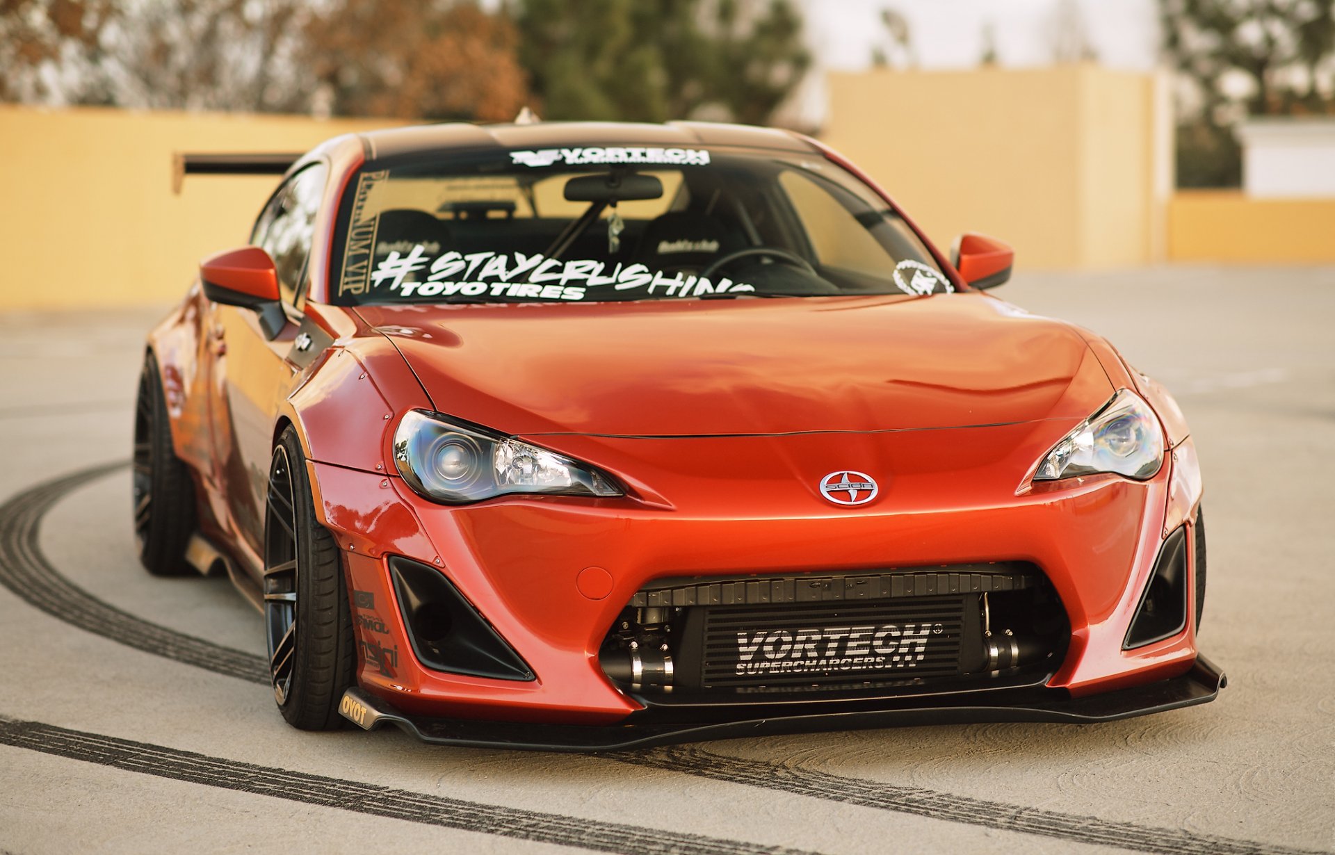 toyota scion fr-s naranja tuning frente scion fr-s frente