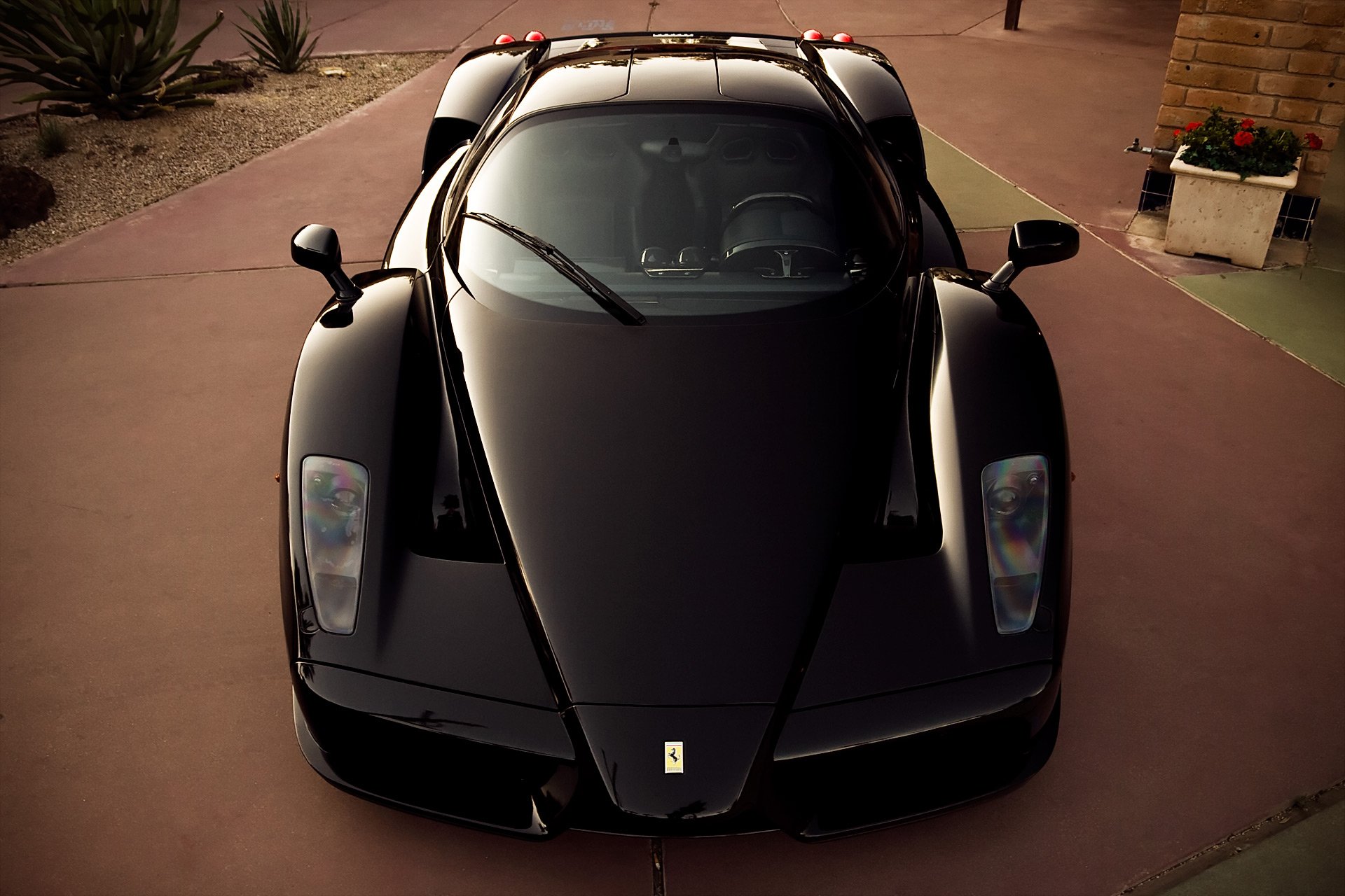 ferrari enzo nero anteriore supercar ferrari enzo