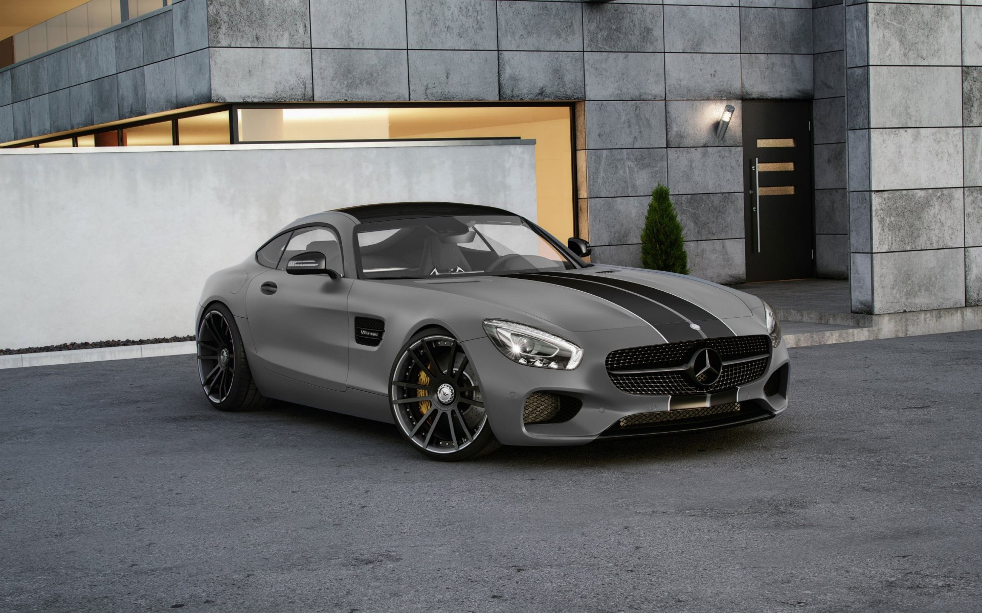 mercedes-benz amg gt tuned wheelsandmore 600hp gris frente