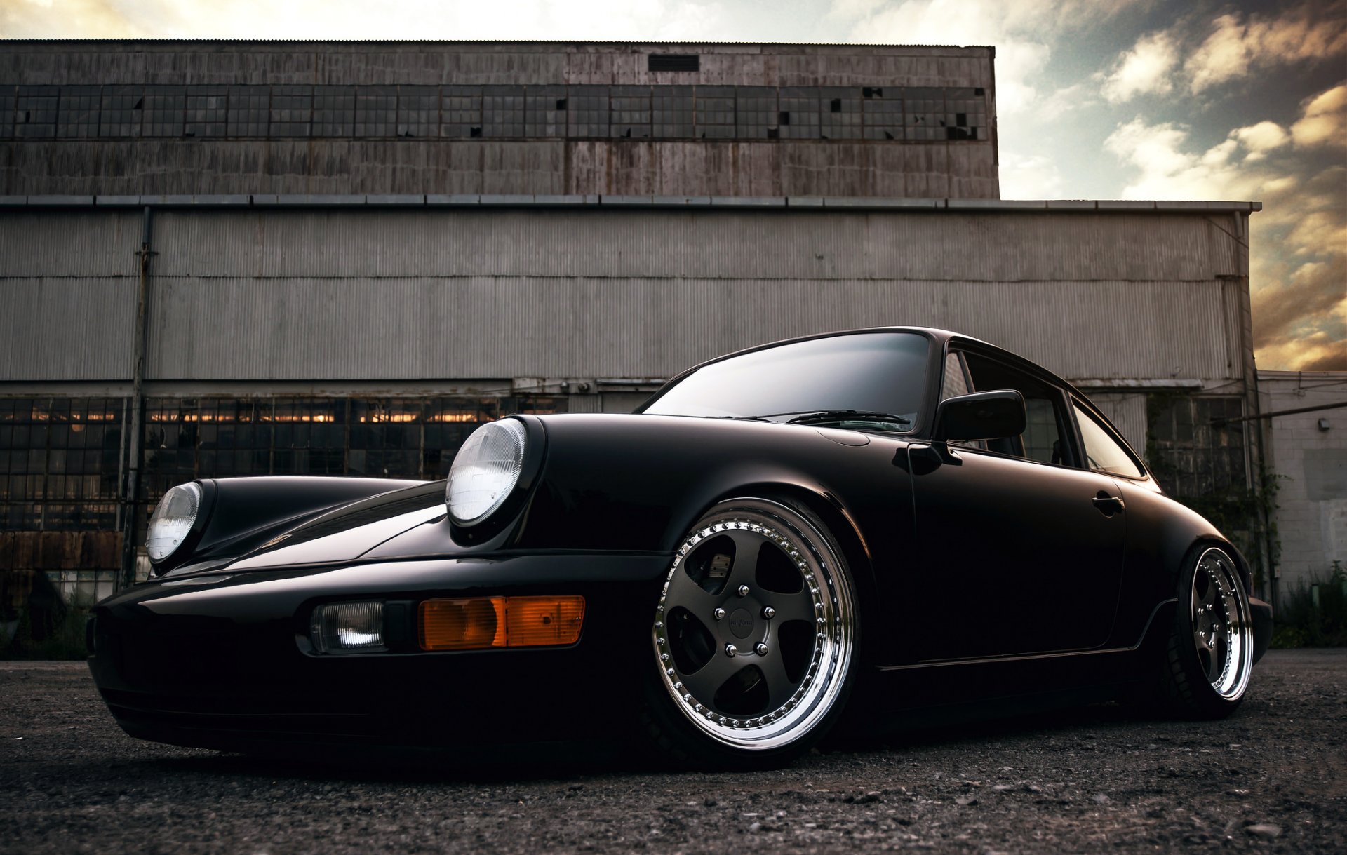 porsche 911 carrera 2 noir avant