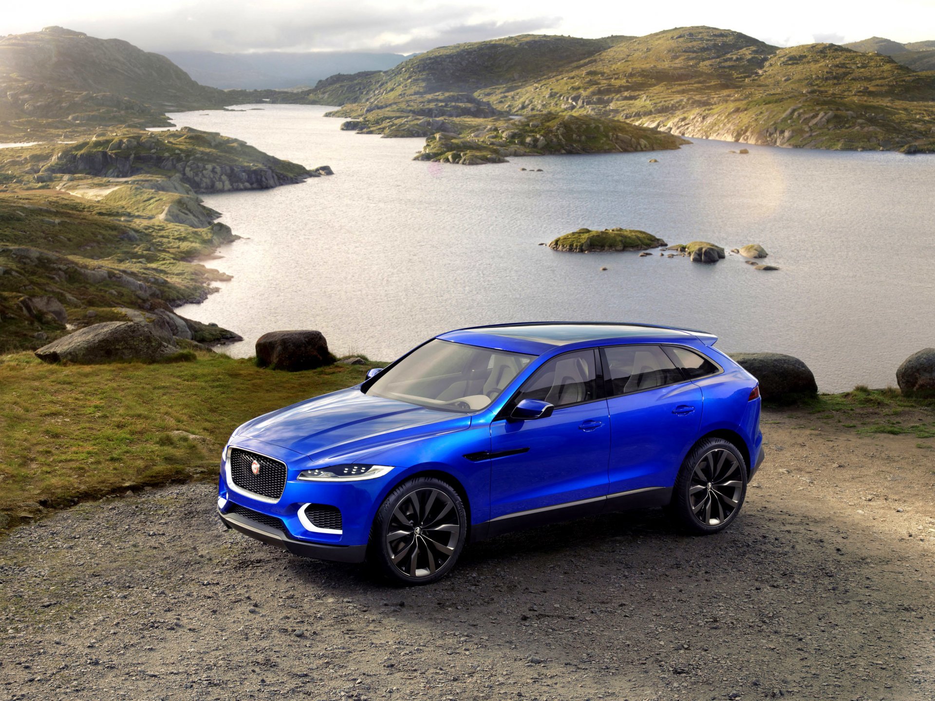 jaguar c x17 jaguar car cross blue nature