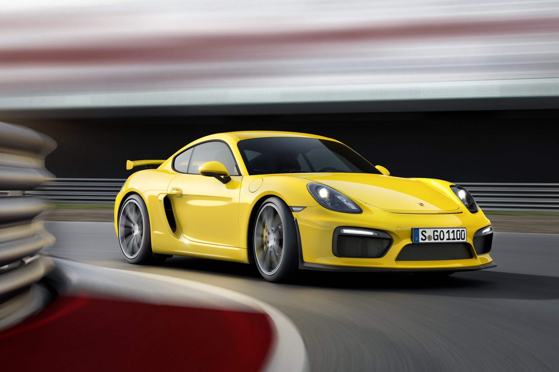 porsche cayman gt4 porsche cayman gelb front