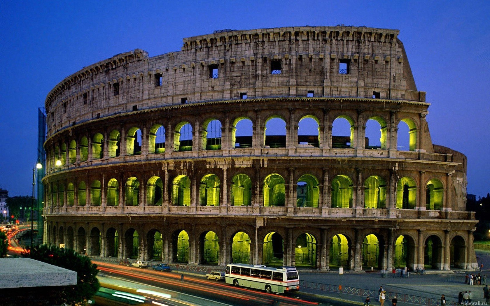 rom crliseum abend stadt antike wahrzeichen kolosseum architektur italien ruinen nachthimmel lichter der städte nacht