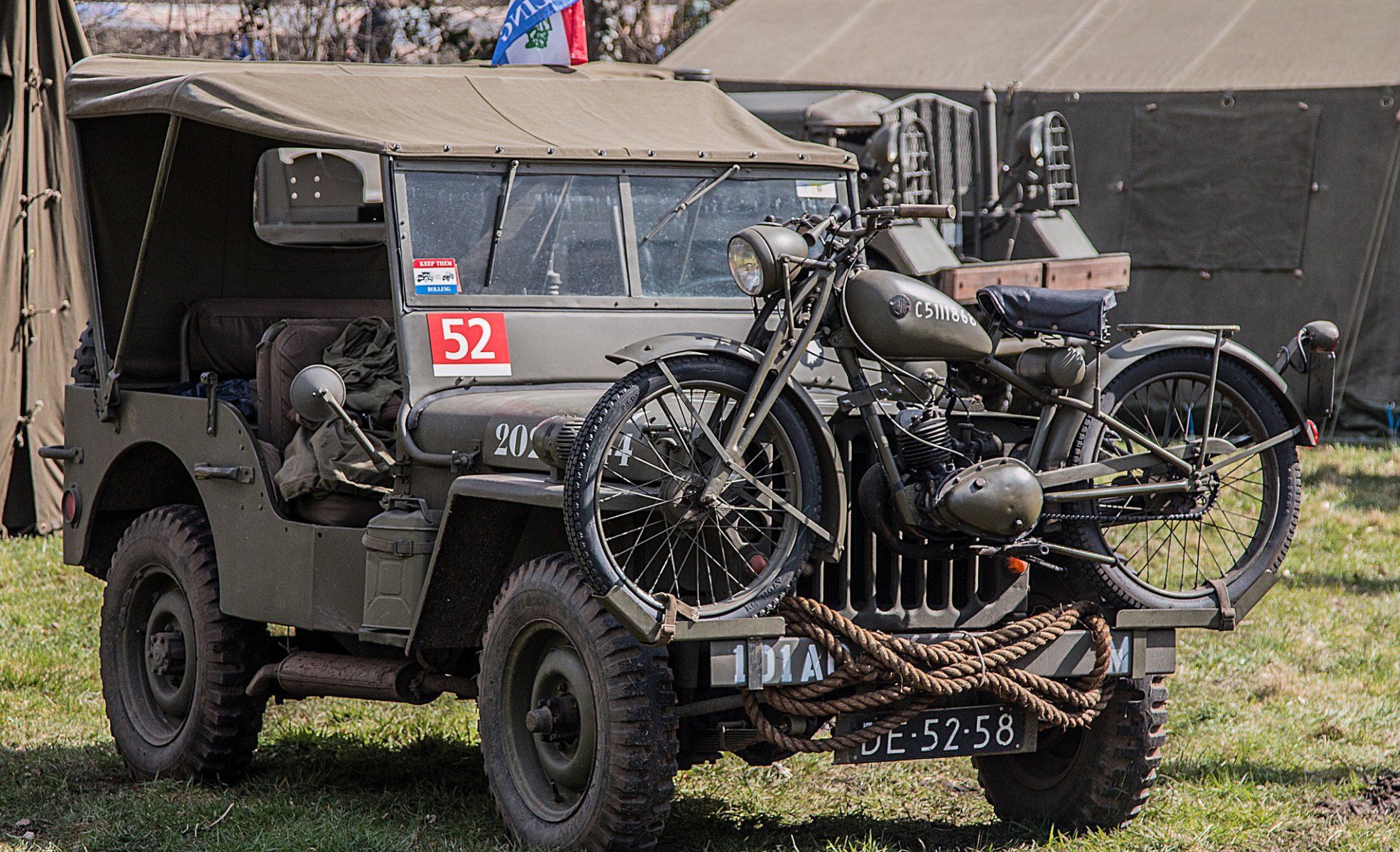 willis mb willis-mw jeep armia samochód motocykl czasy ii wojna światowa wojna