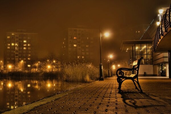 Image de fond sombre de la rue de nuit