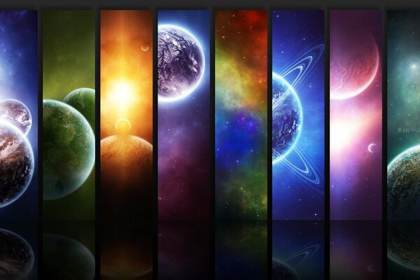 Beauty from the spectrum of planets is not earthly