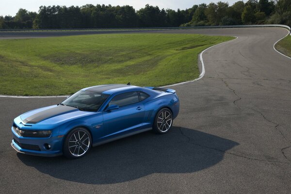 Cool car on a winding road