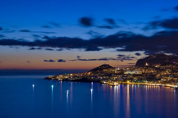 Beautiful coast at sunset