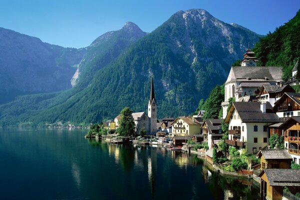 A village by the river in Australia