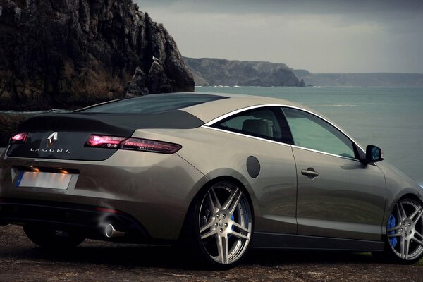 Renault, lagoon view by the sea