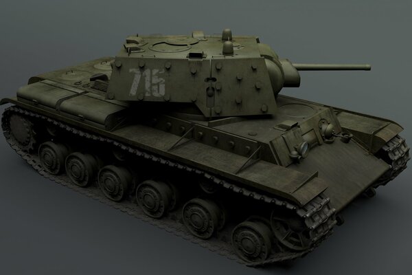 Hochwertiges Tankmodell. 3d-modell