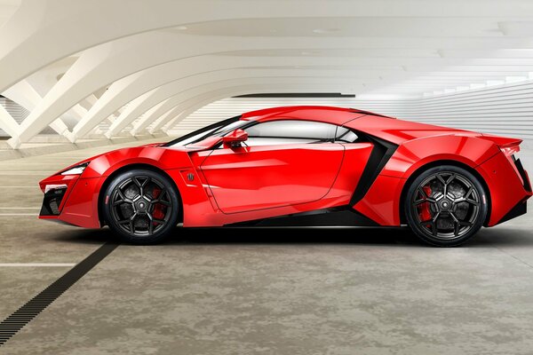 Rouge lykan hypersport 2017, 750 chevaux