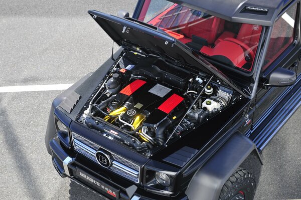 Двигатель brabus 700×6 Mercedes - benz