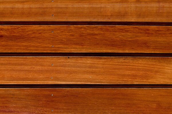 Wooden boards hammered with nails