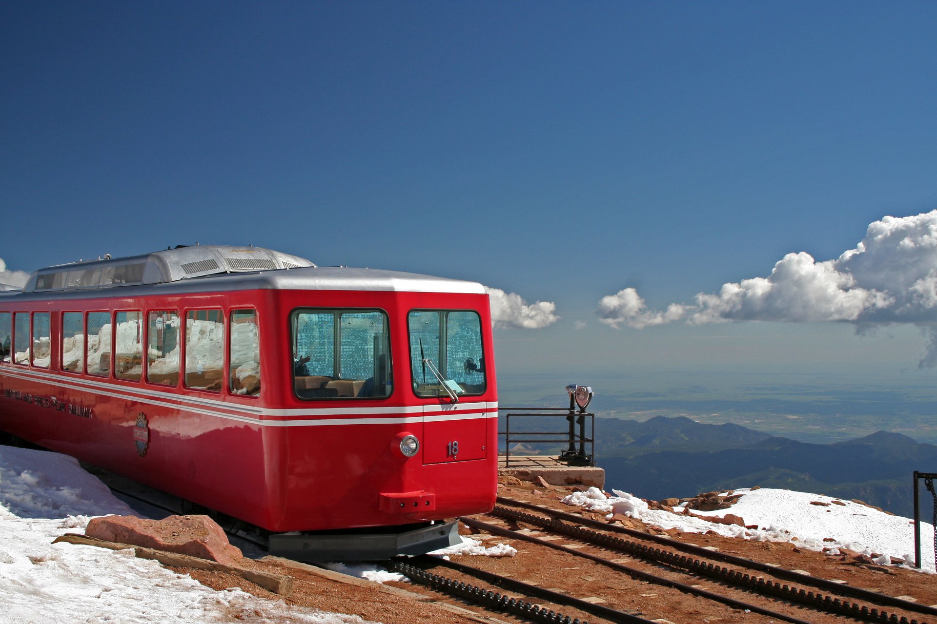 mountain landscape train transportation