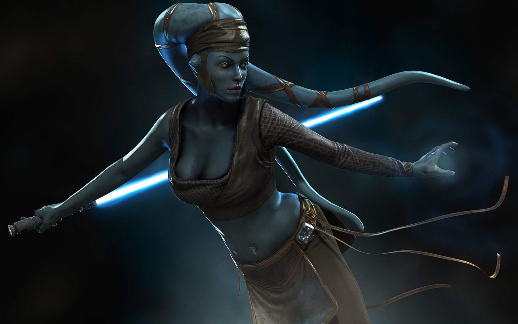 tar wars sw aayla secura ayla secura twilecca gwiezdne wojny miecz świetlny jedi filmy kobiety