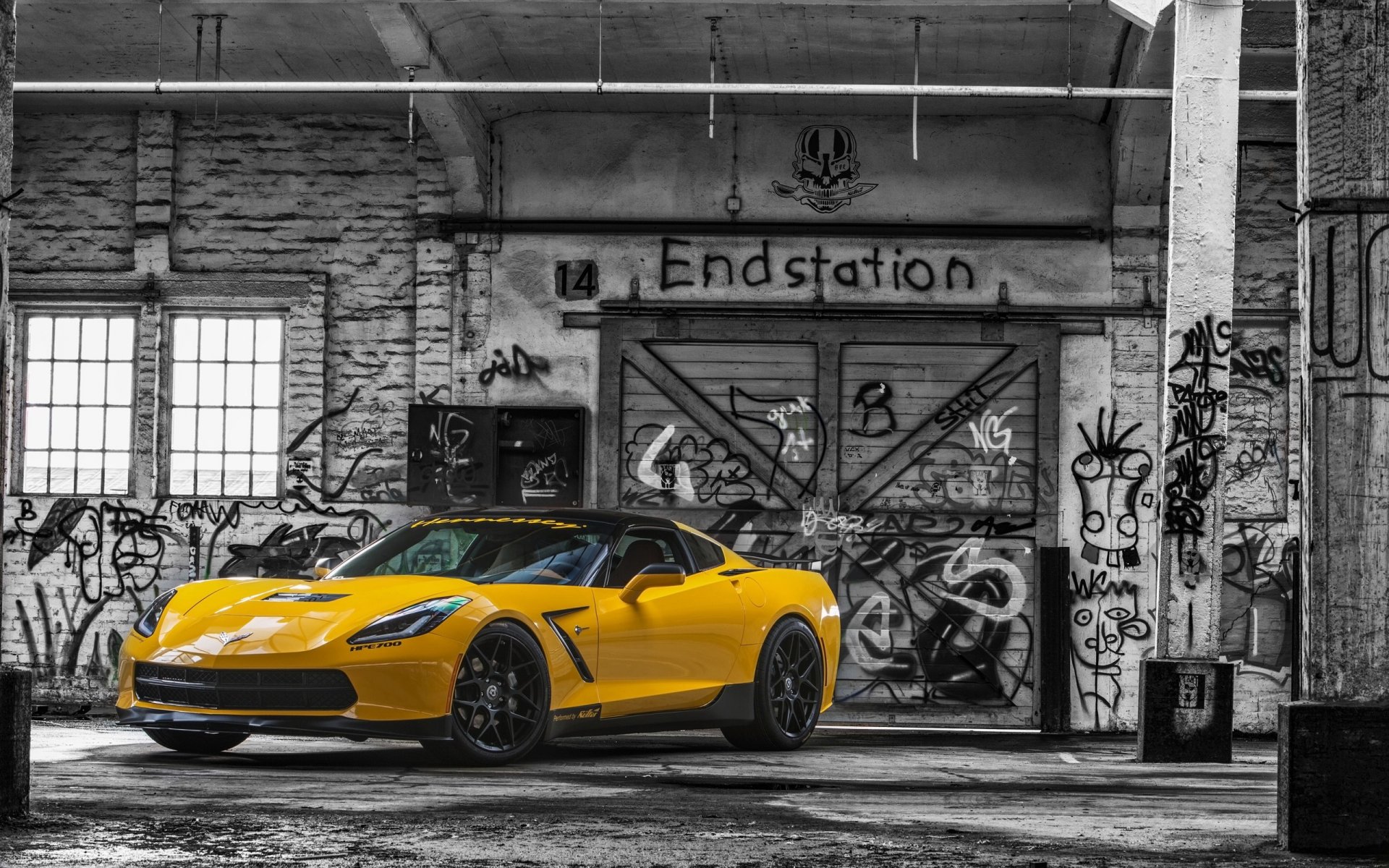 2015 ruffer performance chevrolet corvette stingray hpe700 c7 chevrolet stingray yellow graffiti gate