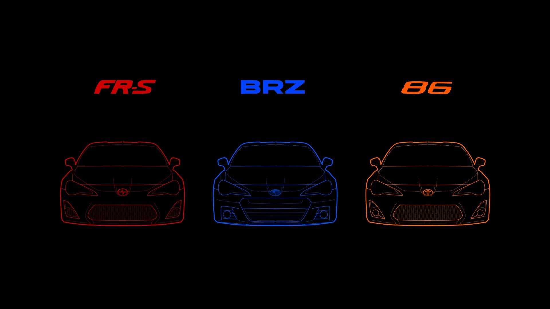 cion subaru toyota fr-s brz gt86