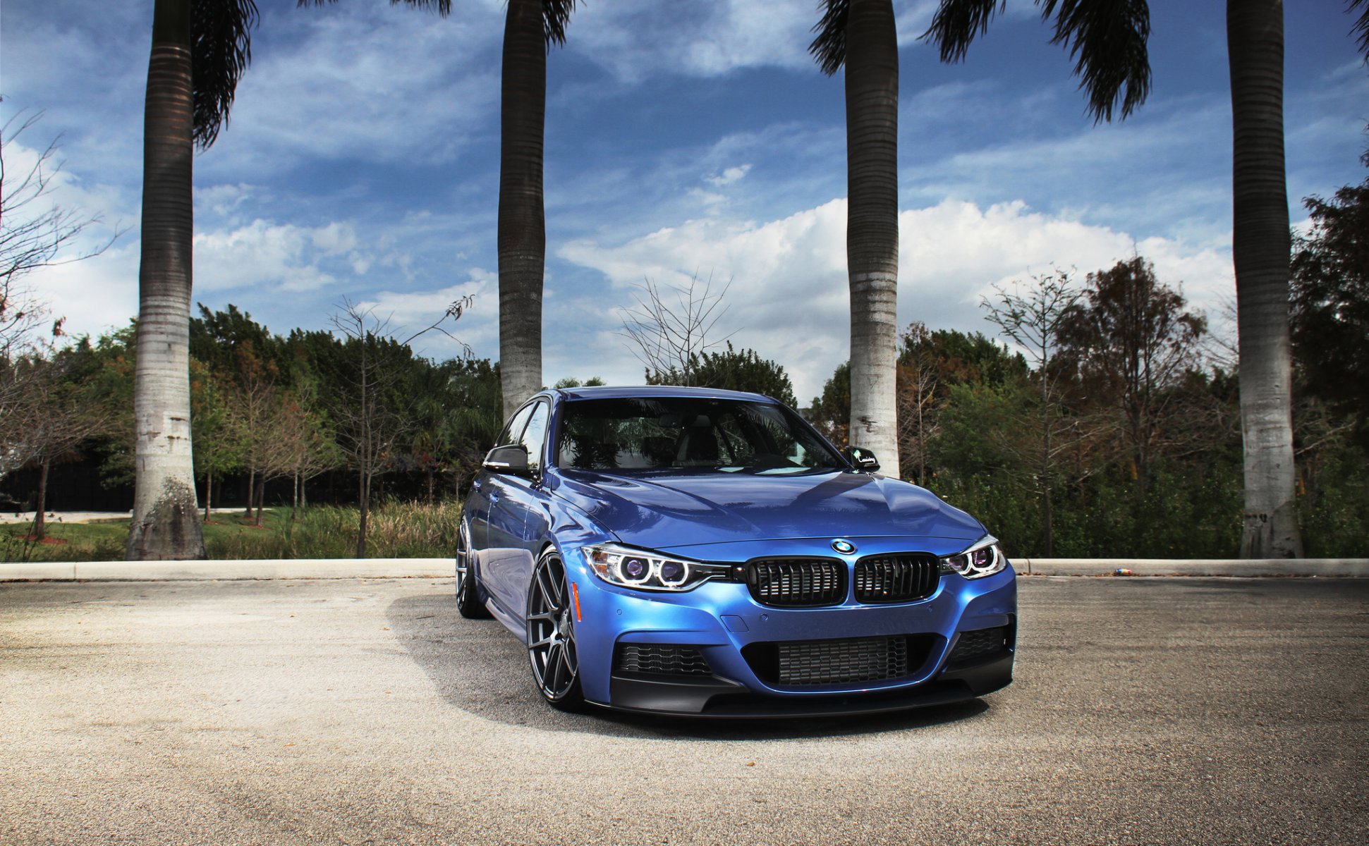 bmw f30 blue tuning 3 serie