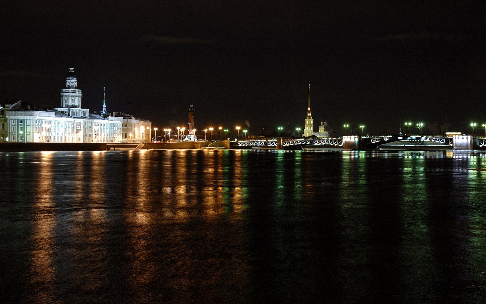 san petersburgo peter noche puente