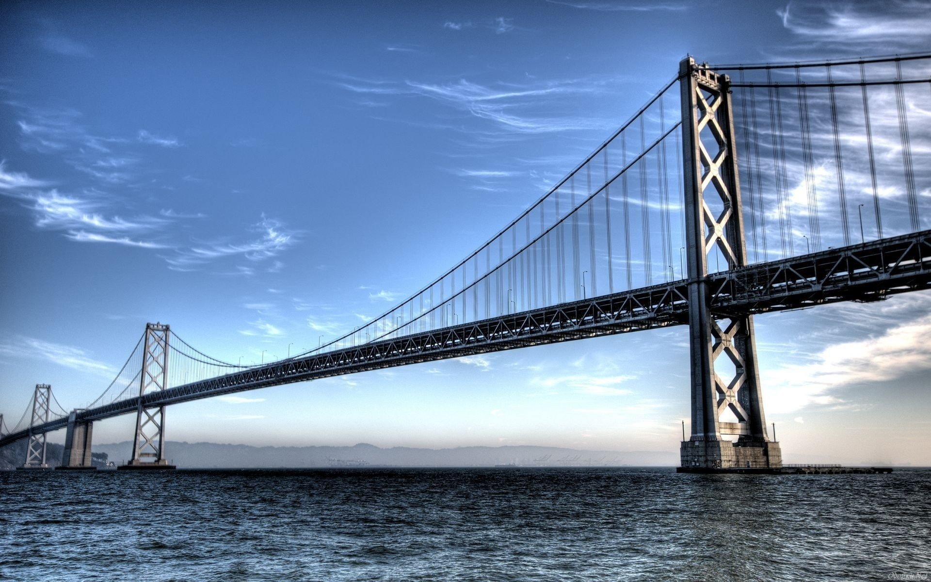 san francisco stadt brücke himmel meer foto wasser wolken brücken