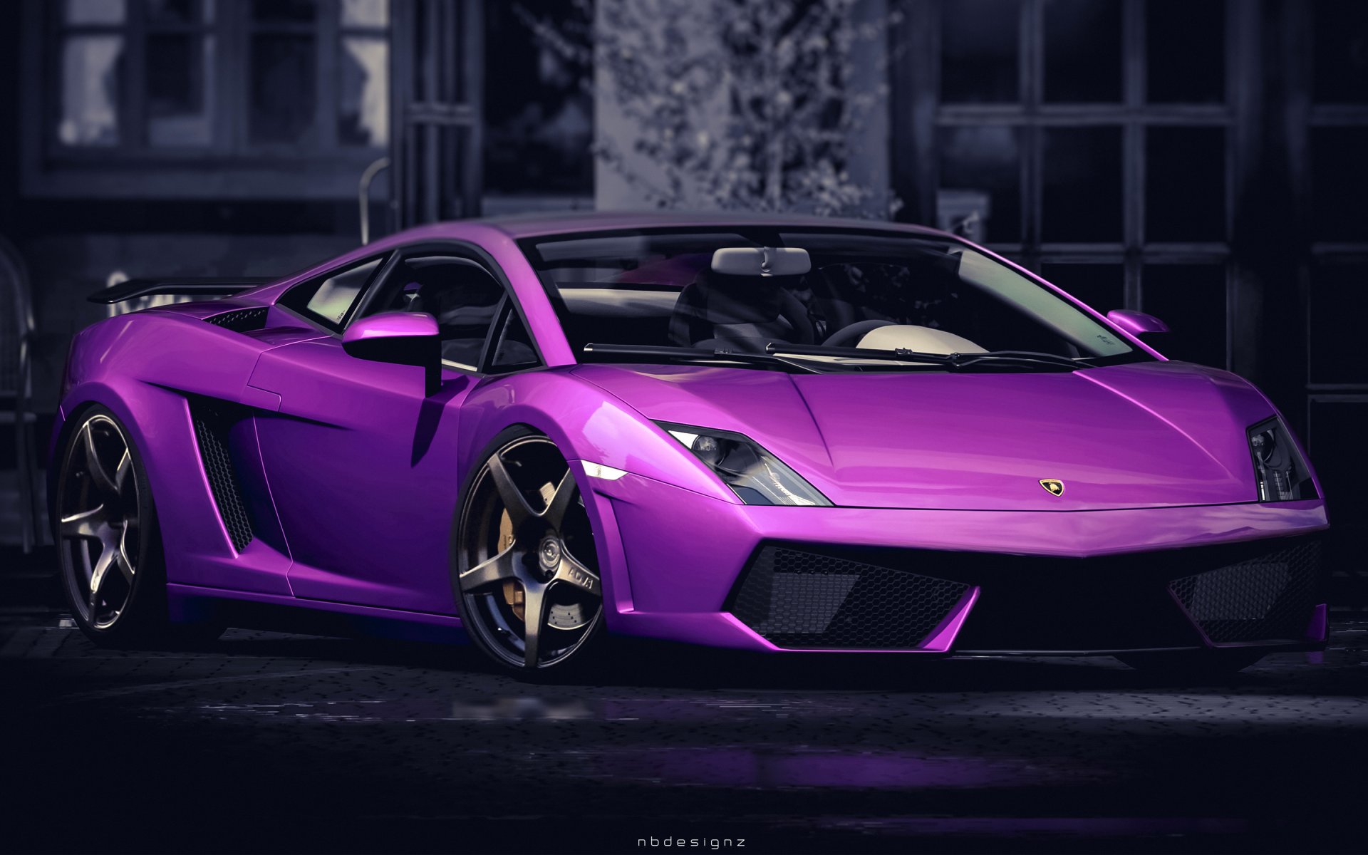 lamborghini gallardo car pink avtooboi