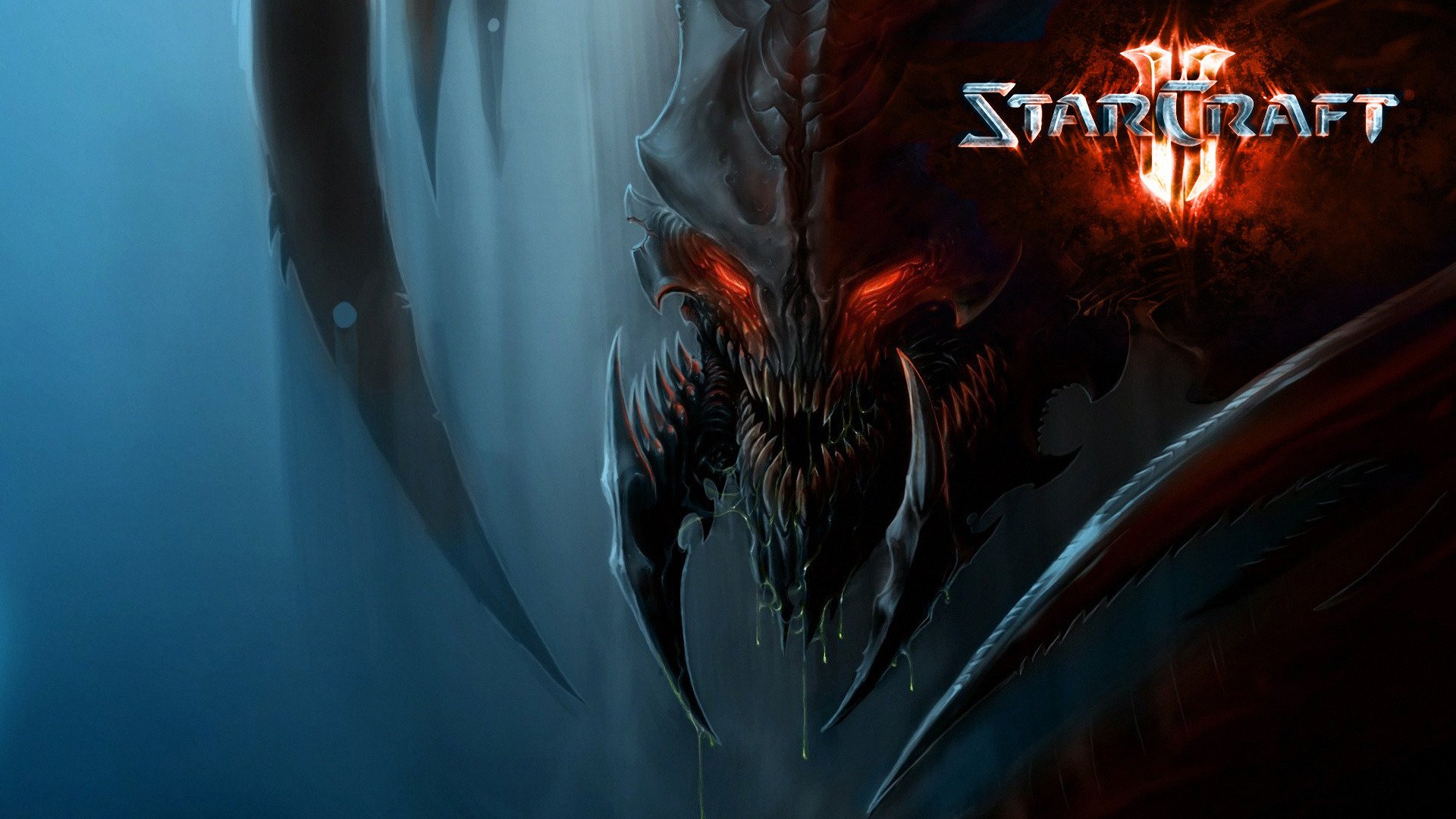 zerg star craft 2 starcraft 2 zerg monster red eyes game monster