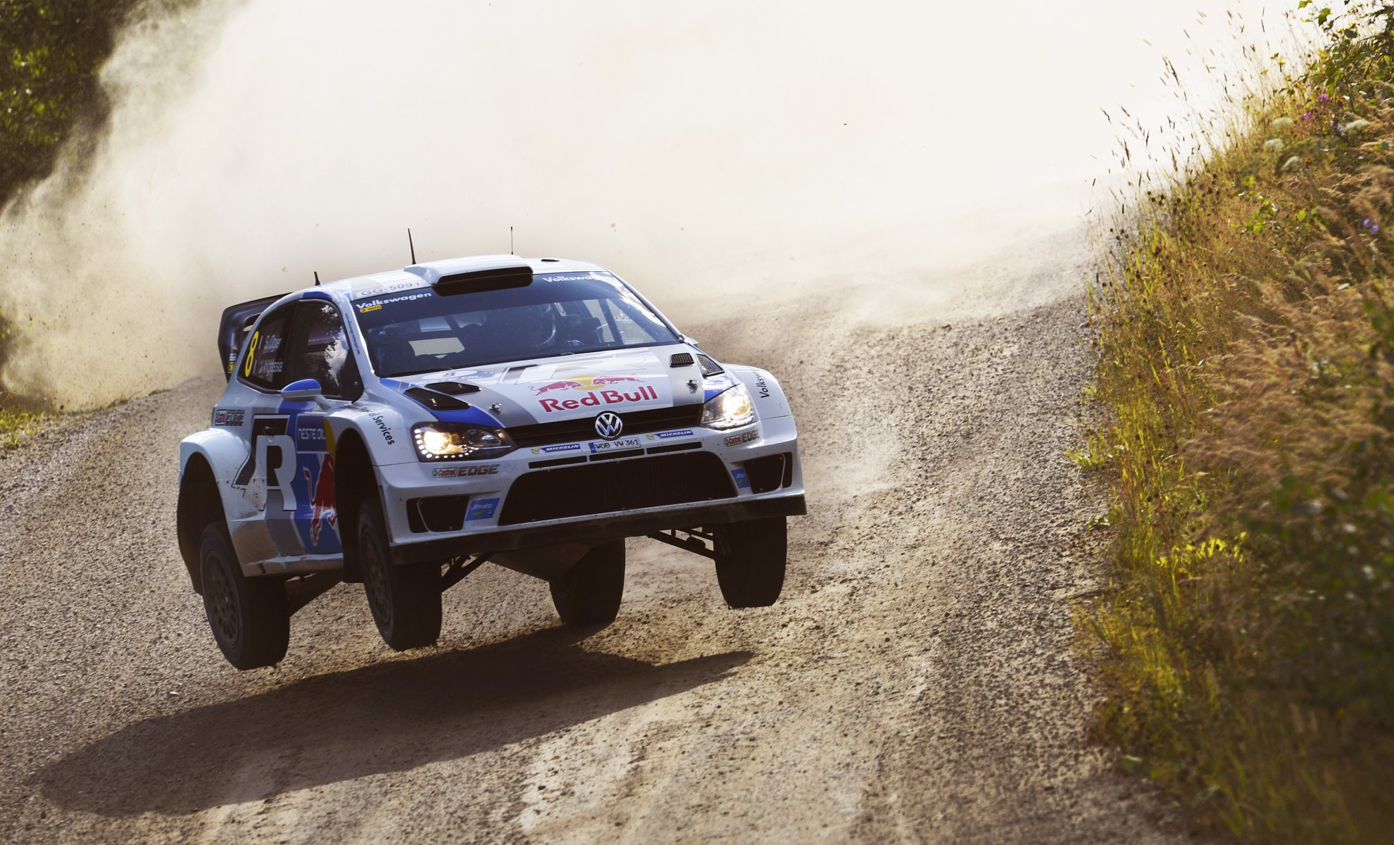 volkswagen polo wrc rajd auto prędkość w powietrzu rajd