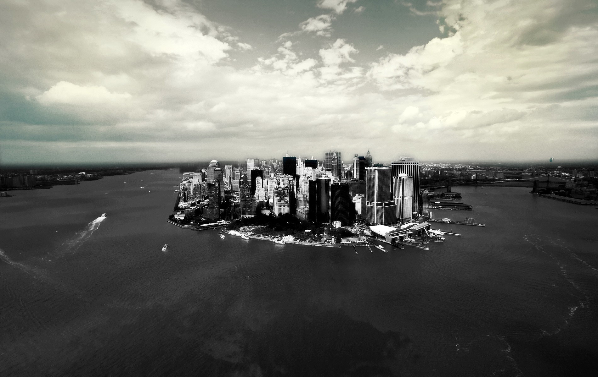 nueva york blanco y negro edificios