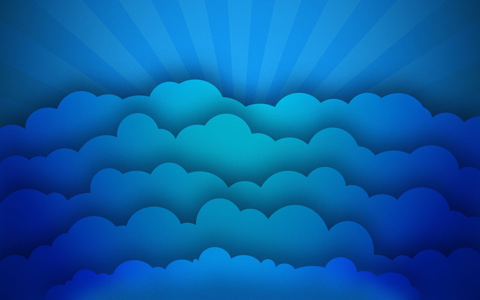 texture minimalism clouds rays blue drawing