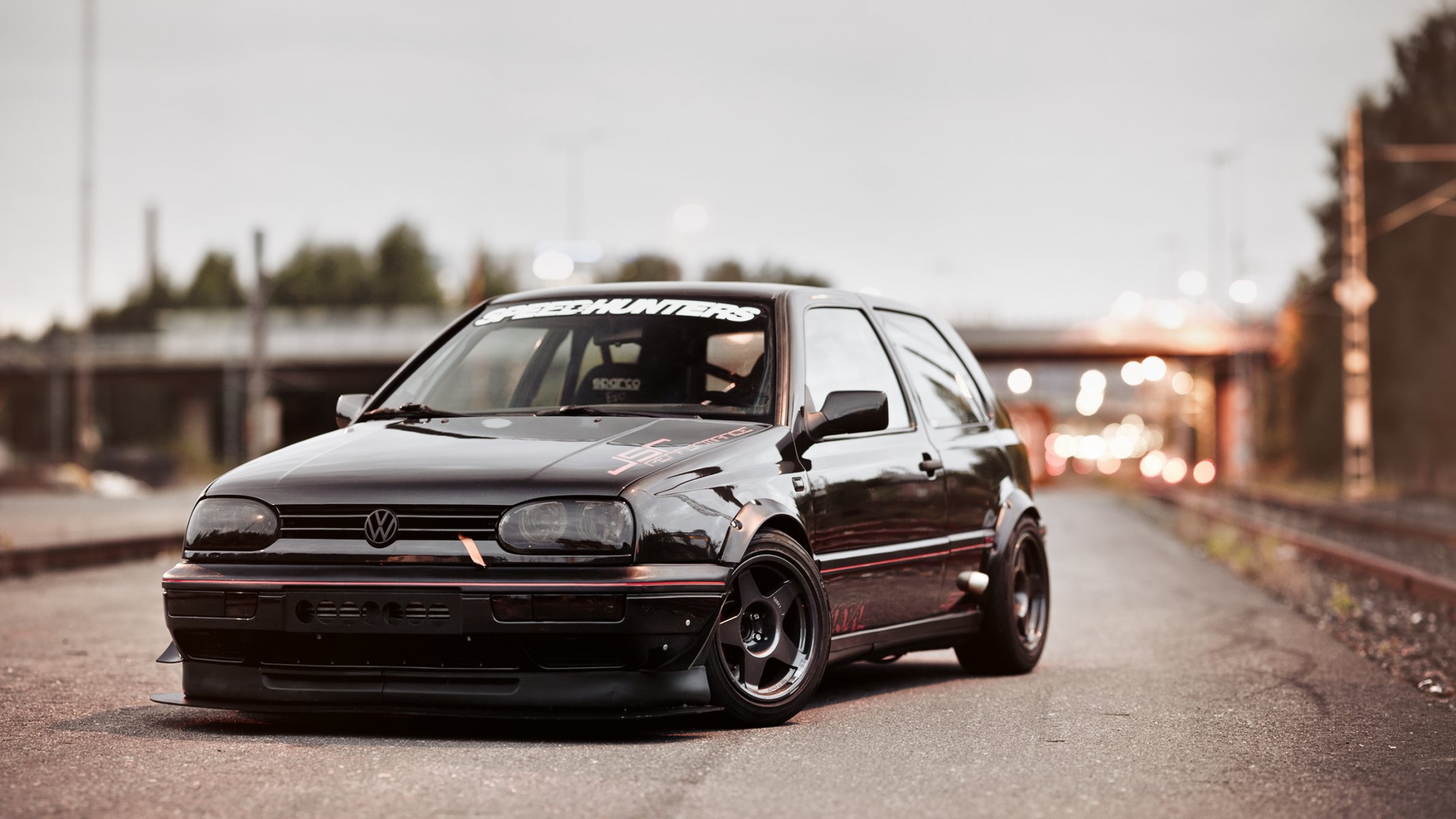 volkswagen golf mk3 negro volkswagen tuning frente