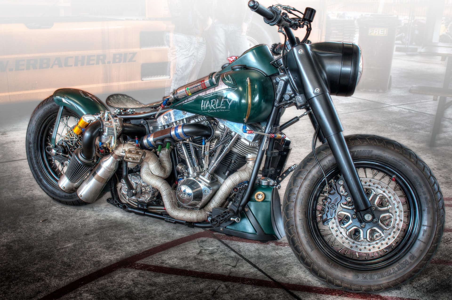 bicicleta motocicleta harley-davidson dragster diseño forma estilo fondo hdr