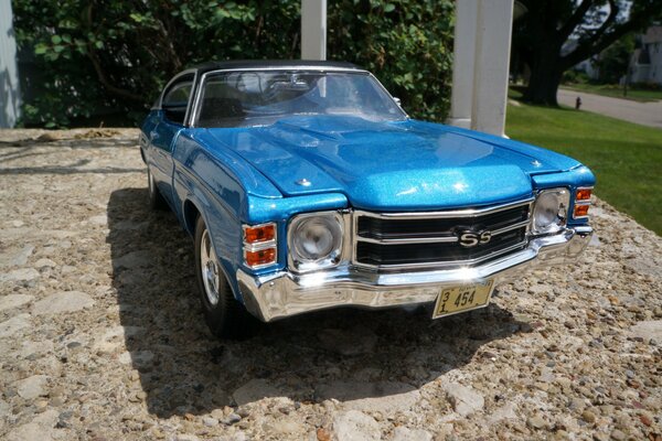 Vue de face de la voiture chevelle ss