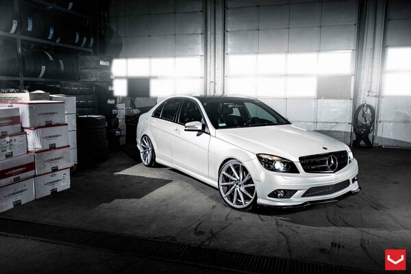 Blanco afinado Mercedes clase C