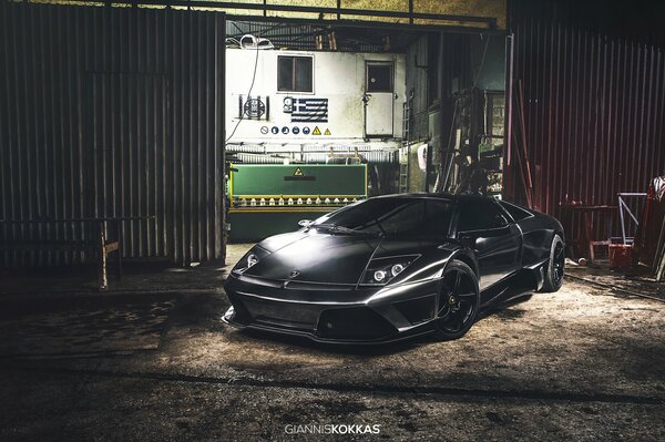 Supercar lamborghini murcielago la nuit