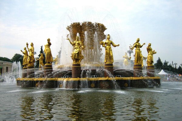 Fontaine VDNH à Moscou