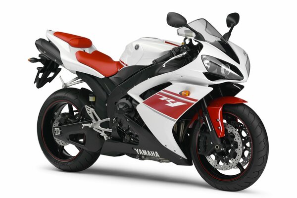 Sport bike yamaha on a white background