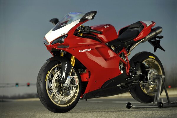 Red 1098r ducati motorcycle