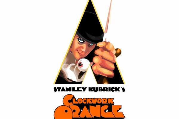 Clockwork orange black-white-orange emblem