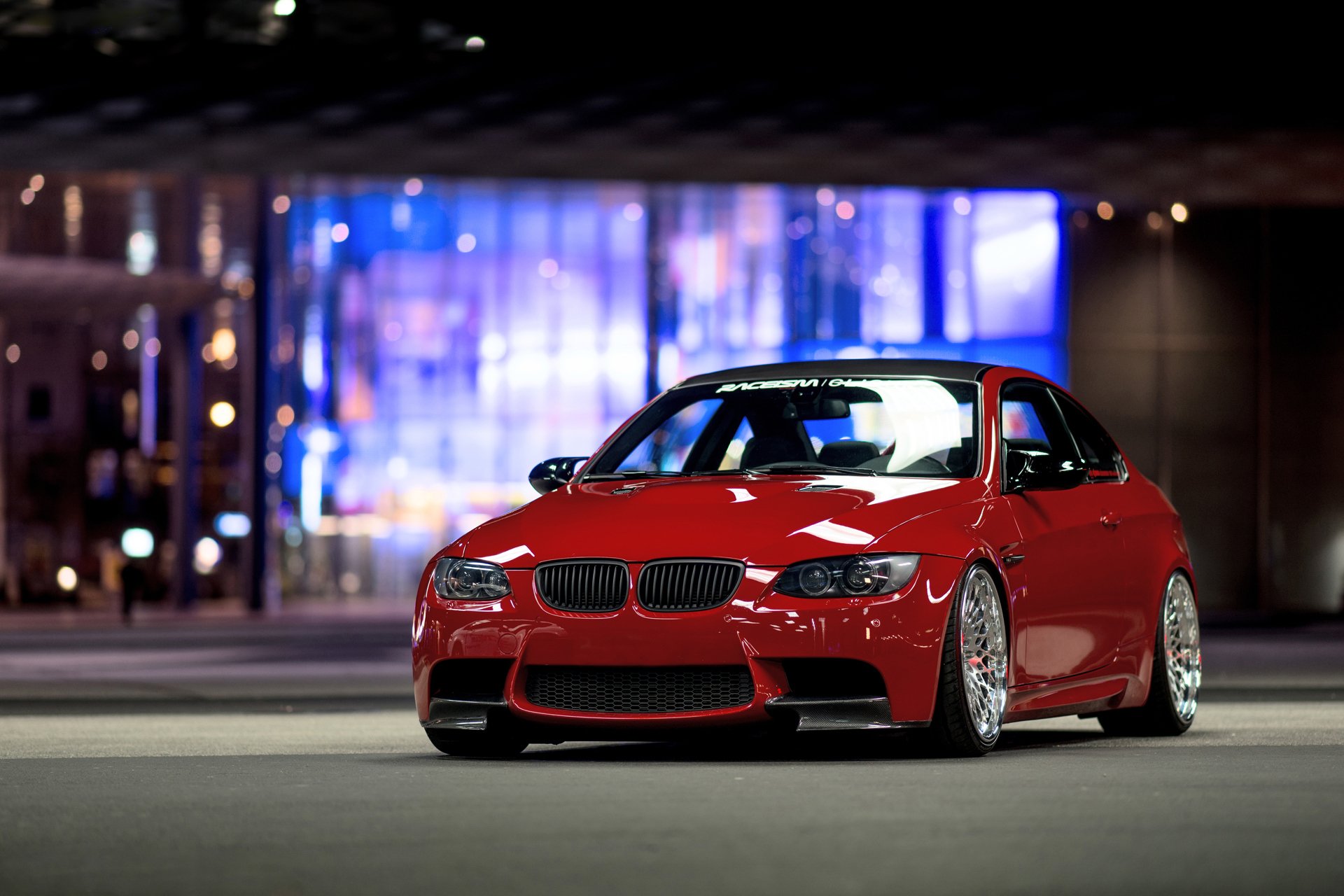 bmw e92 m3 przód czerwone