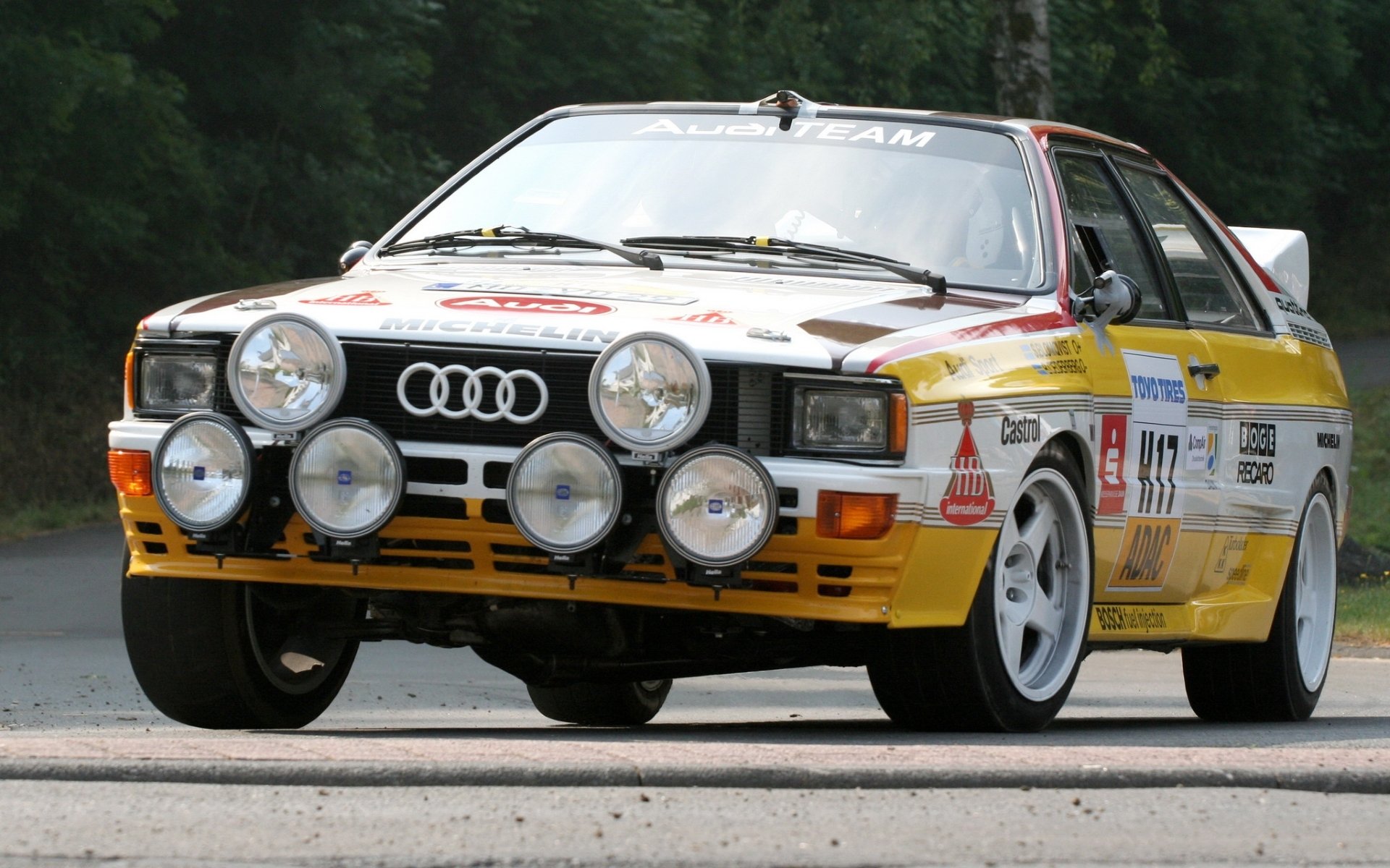 audi quattro groupe b voitures de rallye audi quattro avant arrière-plan