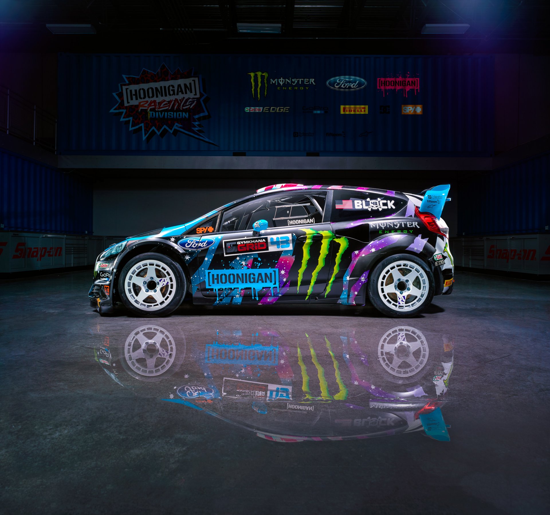 ford fiesta rx43 2015 ken block hoonigan racing division side