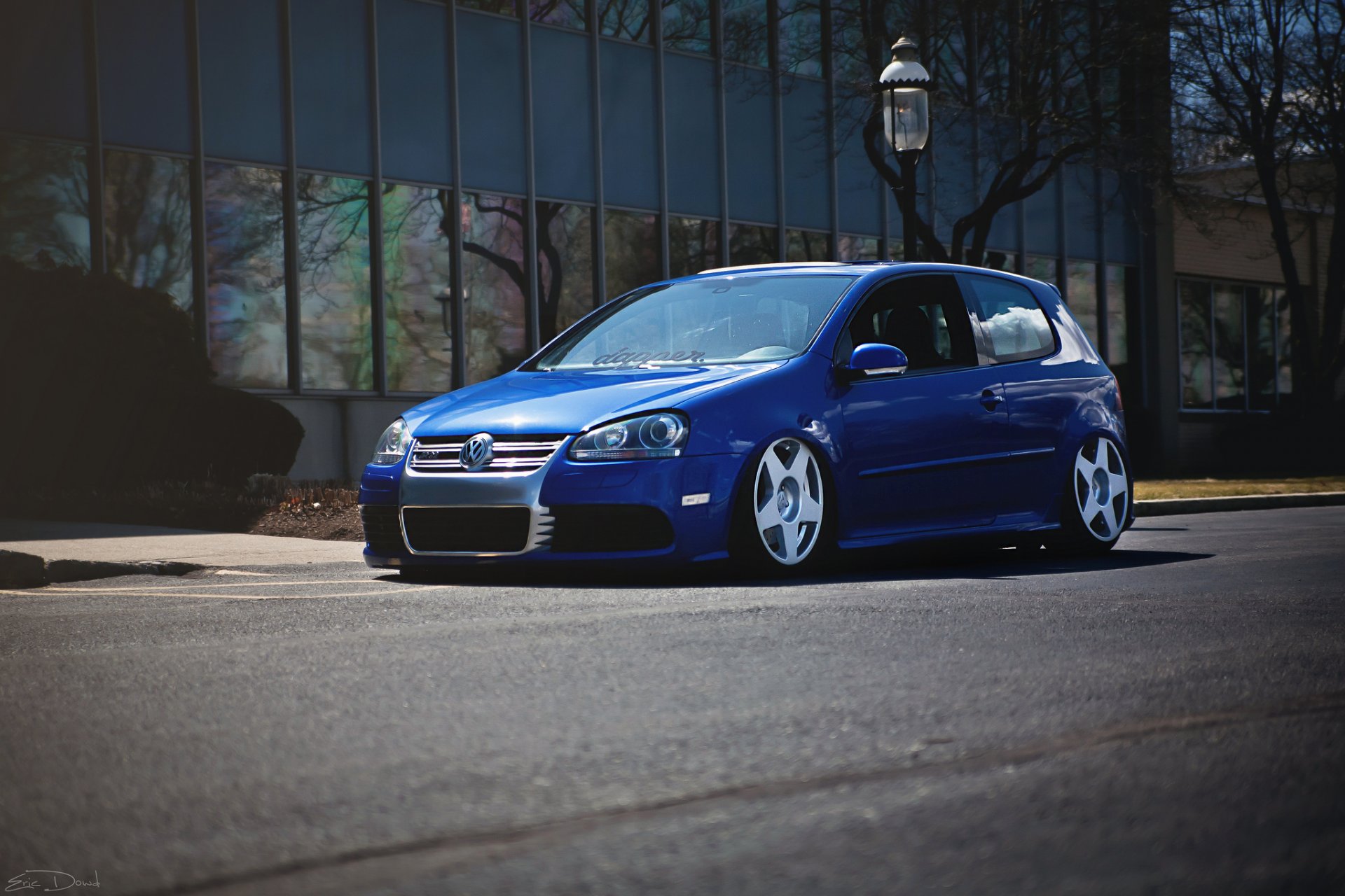 volkswagen golf gti r32 blu messa a punto