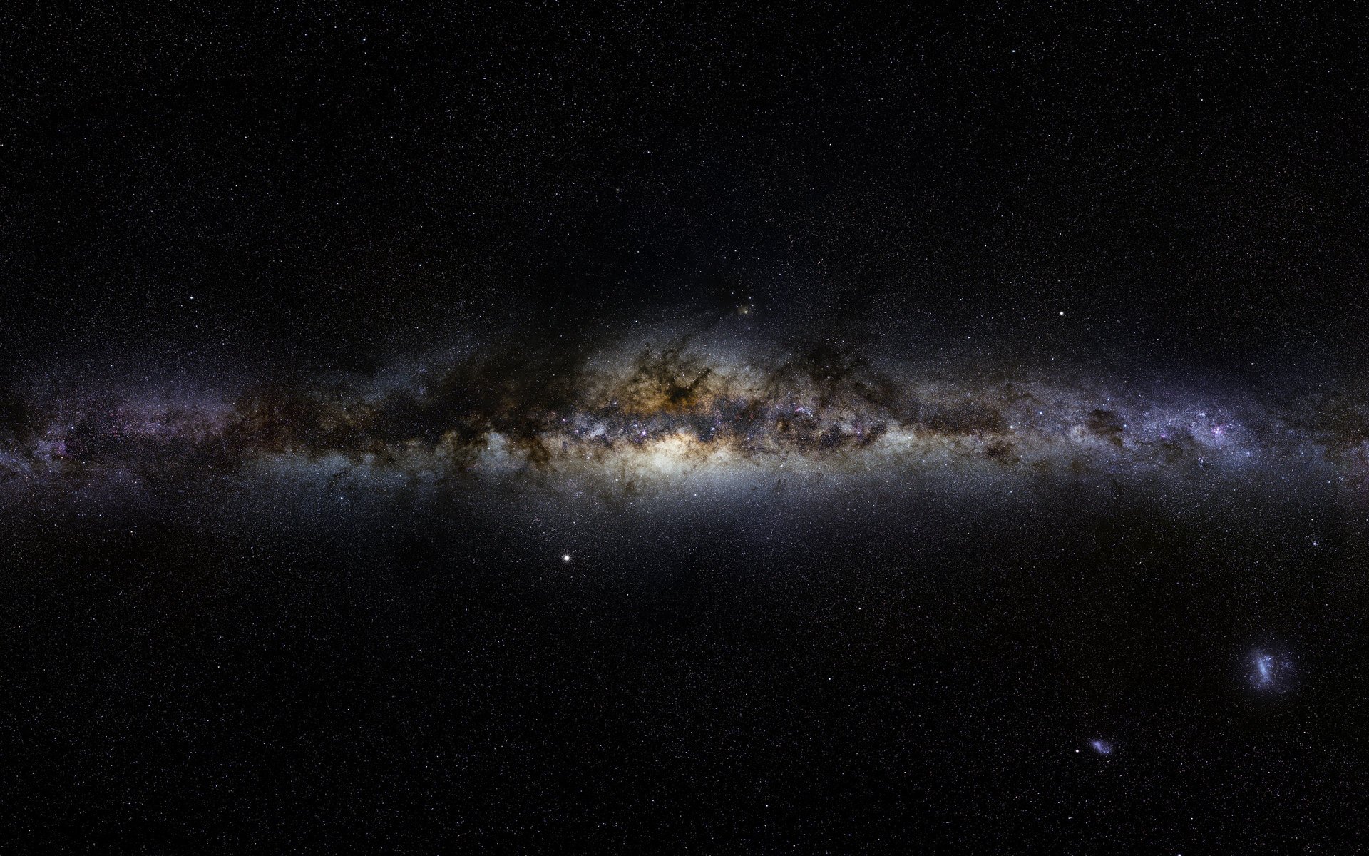 panorama via lattea spazio galassia stelle universo