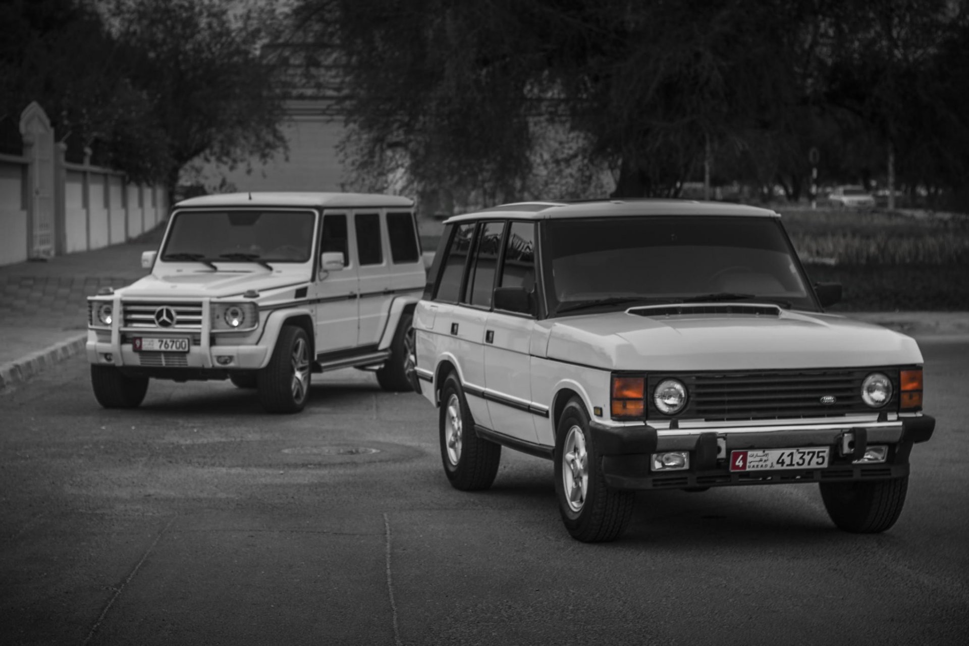 g55 klassisch g-klasse mercedes range rover