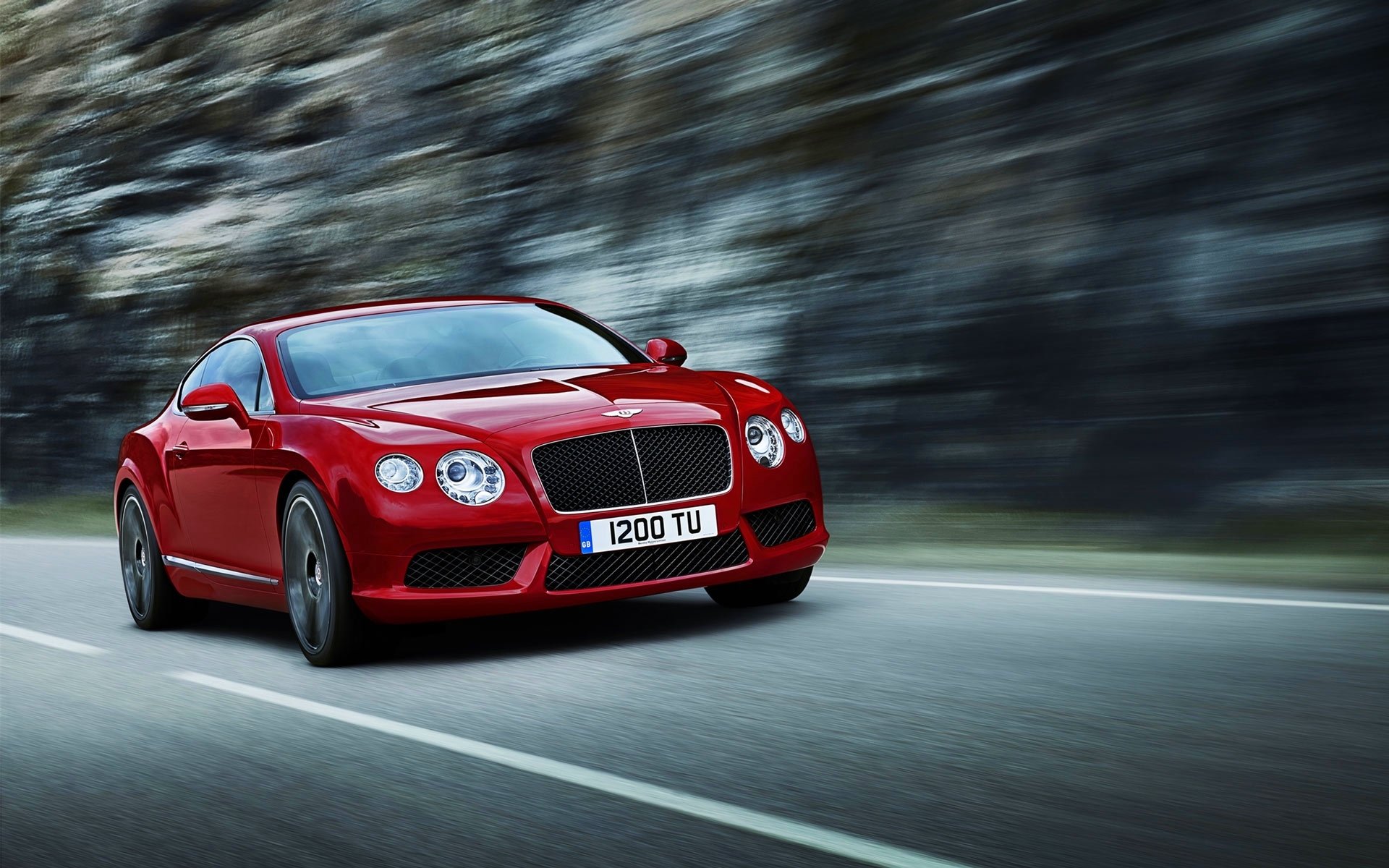 bentley continental v8 range red front light machine